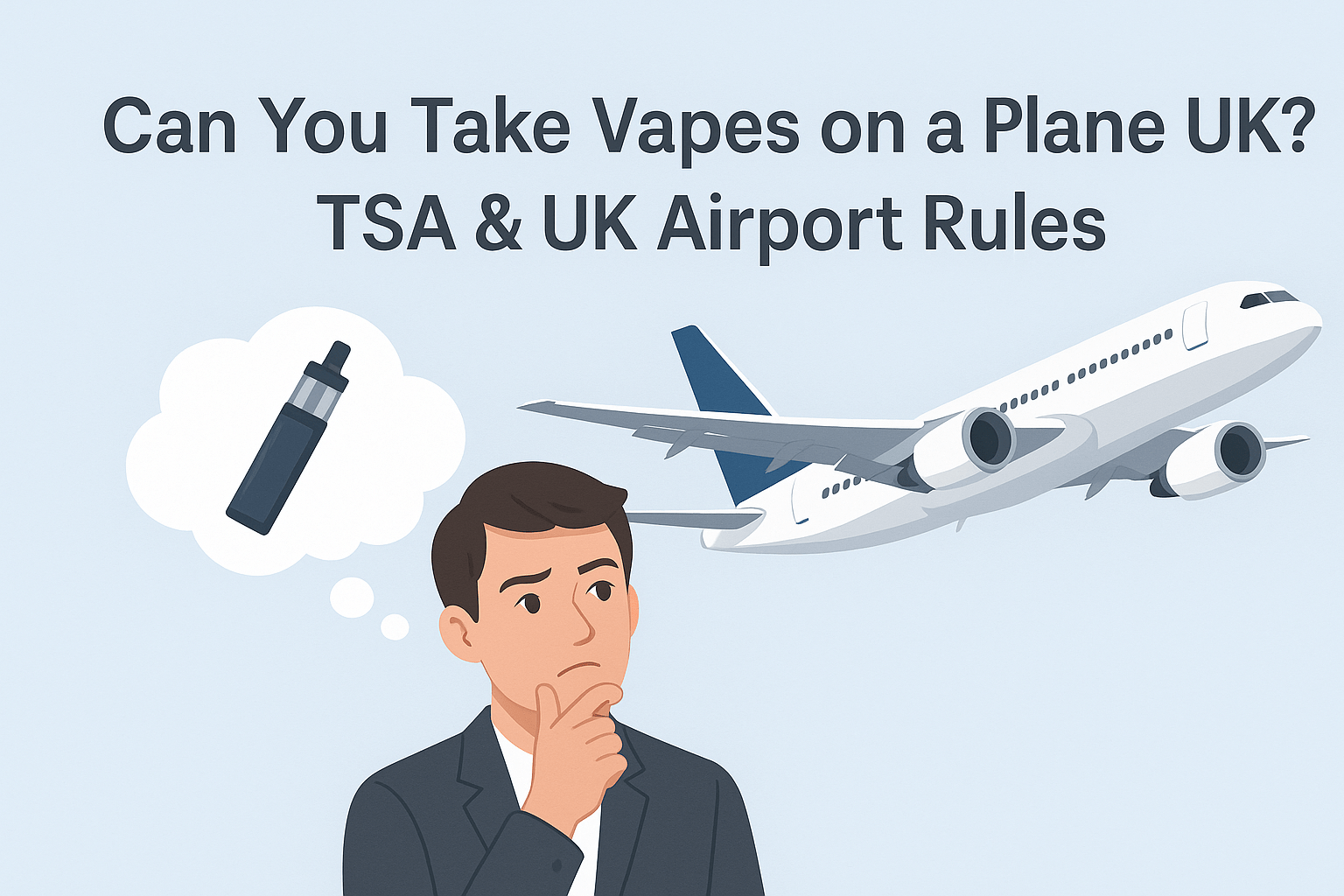 Can You Take Vapes on a Plane UK? TSA & UK Airport Rules