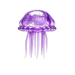 Glitter Jellyfish Squishy Toy - Pack of 12