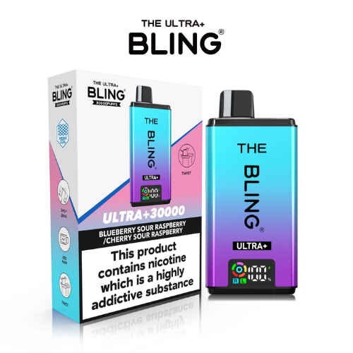 The Bling Ultra Plus 30k Prefilled Vape Pod Kit Box of 5