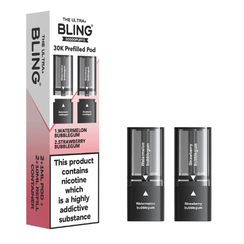The Bling Ultra Plus 30k Replacement Pods Pack of 5