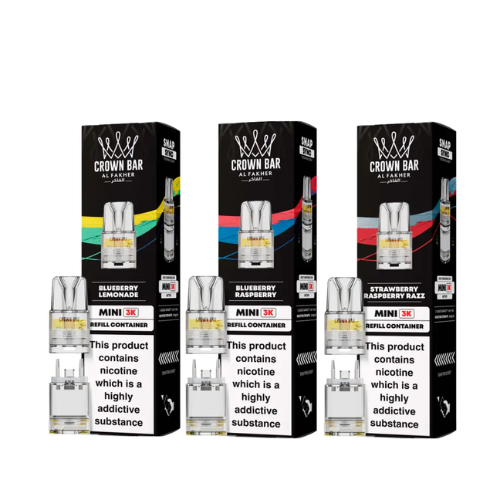 Al Fakher Crown Bar Mini 3K Refill Pods - Pack of 5