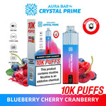 Buy Bulk Aura Bar 10K Disposable Vape By Crystal Prime Pack of 5 - Vape Wholesale Mcr
