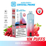 Buy Bulk Aura Bar 10K Disposable Vape By Crystal Prime Pack of 5 - Vape Wholesale Mcr