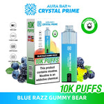 Buy Bulk Aura Bar 10K Disposable Vape By Crystal Prime Pack of 5 - Vape Wholesale Mcr