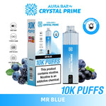 Buy Bulk Aura Bar 10K Disposable Vape By Crystal Prime Pack of 5 - Vape Wholesale Mcr