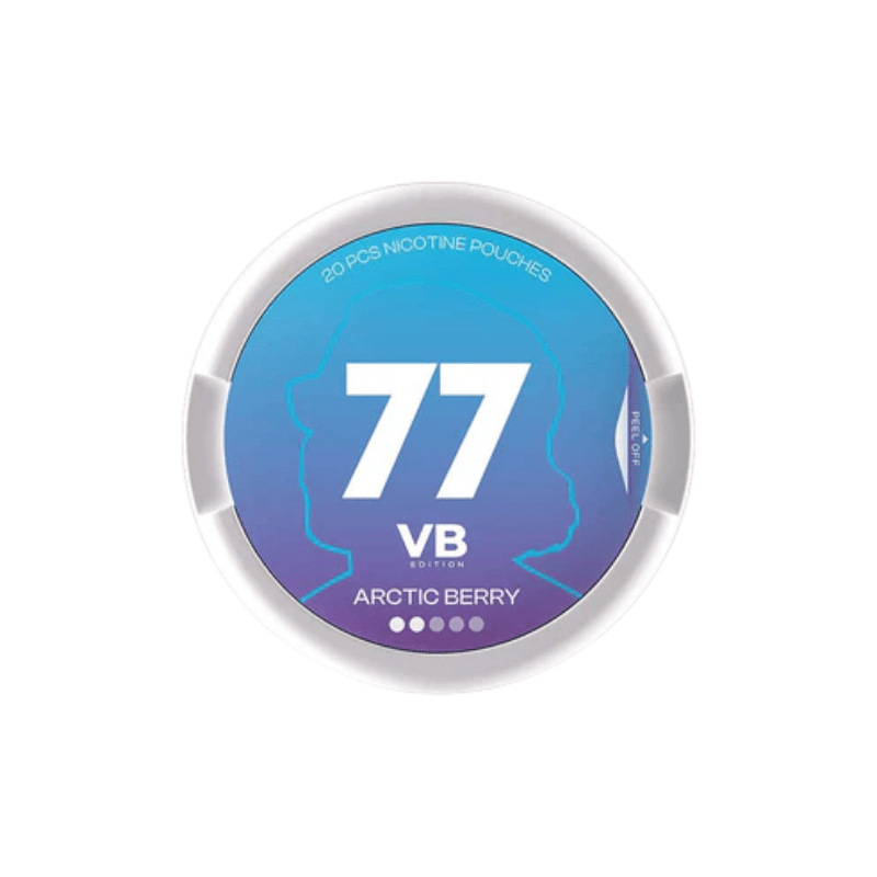 Buy Bulk 77 VB Edition Light Nicotine Pouches Range 5/10/20mg - Pack of 10 - Vape Wholesale Mcr