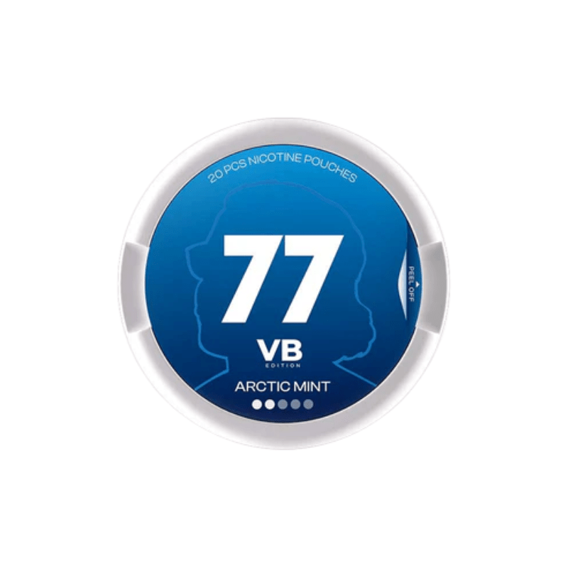 Buy Bulk 77 VB Edition Light Nicotine Pouches Range 5/10/20mg - Pack of 10 - Vape Wholesale Mcr