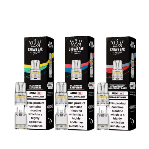 Buy Bulk Al Fakher Crown Bar Mini 3K Refill Pods - Pack of 5 - Vape Wholesale Mcr