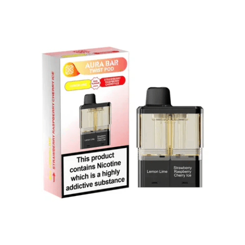 Buy Bulk Aura Bar Twist 40k Prefilled Pods - Pack of 5 - Vape Wholesale Mcr