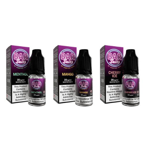 Buy Bulk Bar Salts Nic Salt E - Liquid 10ml - Box of 20 - Vape Wholesale Mcr