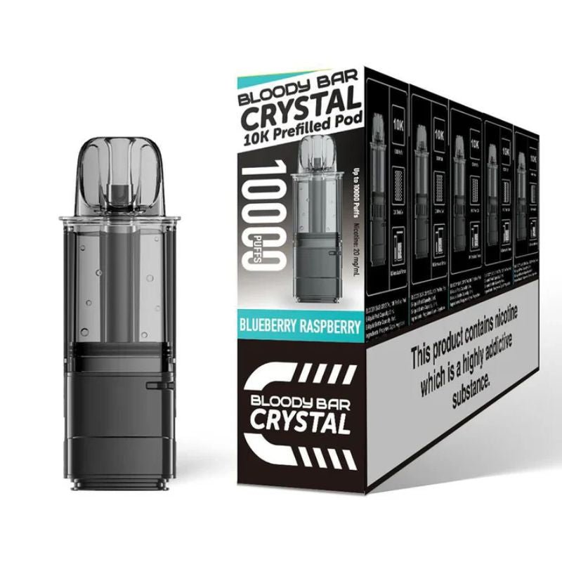 Buy Bulk Bloody Bar Crystal 10k Replacement Pods - Pack of 5- Vape Wholesale Mcr