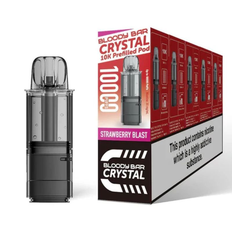 Buy Bulk Bloody Bar Crystal 10k Replacement Pods - Pack of 5- Vape Wholesale Mcr