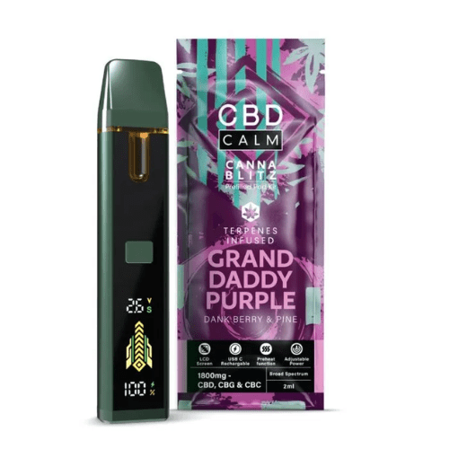 Buy Bulk CBD Calm CANNABLITZ 1800mg Prefilled Vape Kit - Vape Wholesale Mcr
