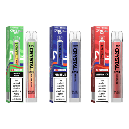 Buy Bulk Crystal Bar TBO 600 Kit - Pack of 10 - Vape Wholesale Mcr