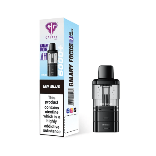 Buy Bulk Crystal Galaxy Focus 1 6000 Refill Pods - Box of 5 - Vape Wholesale Mcr