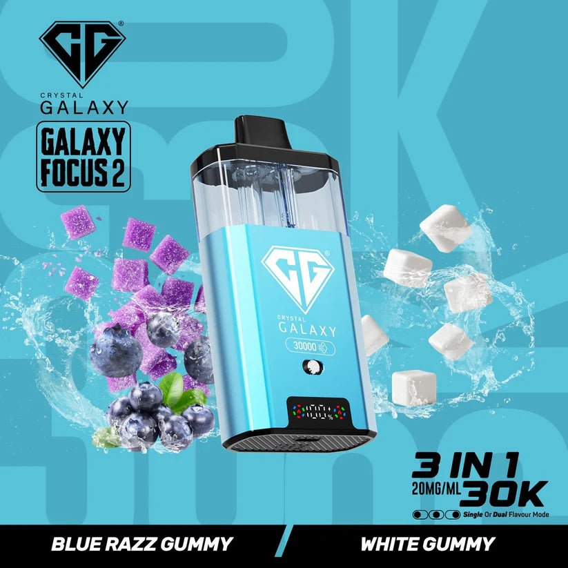 Buy Bulk Crystal Galaxy Focus 2 30000 Puffs - Box of 5 (Ban Proof) - Vape Wholesale Mcr