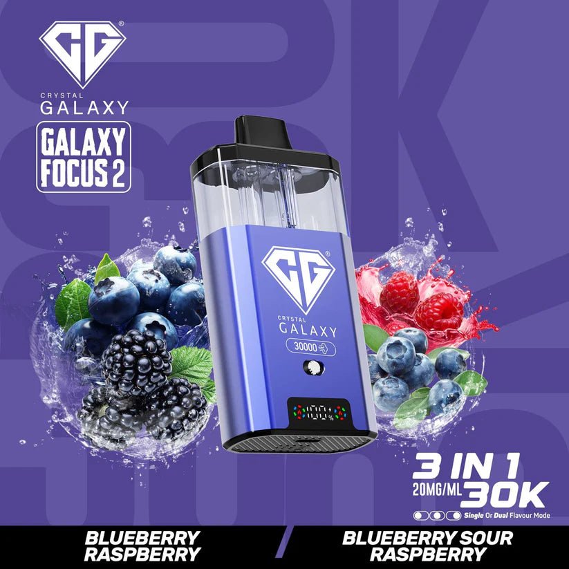 Buy Bulk Crystal Galaxy Focus 2 30000 Puffs - Box of 5 (Ban Proof) - Vape Wholesale Mcr