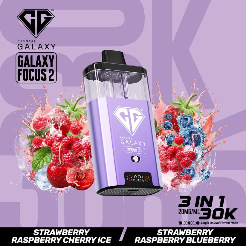 Buy Bulk Crystal Galaxy Focus 2 30000 Puffs - Box of 5 (Ban Proof) - Vape Wholesale Mcr
