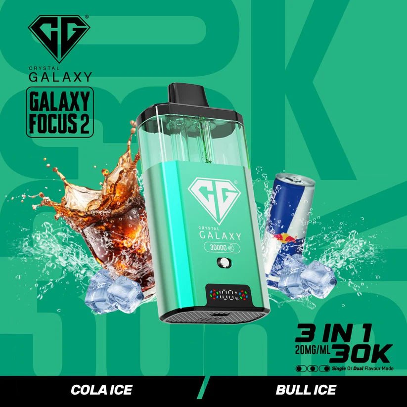 Buy Bulk Crystal Galaxy Focus 2 30000 Puffs - Box of 5 (Ban Proof) - Vape Wholesale Mcr