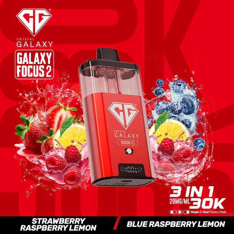 Buy Bulk Crystal Galaxy Focus 2 30000 Puffs - Box of 5 (Ban Proof) - Vape Wholesale Mcr