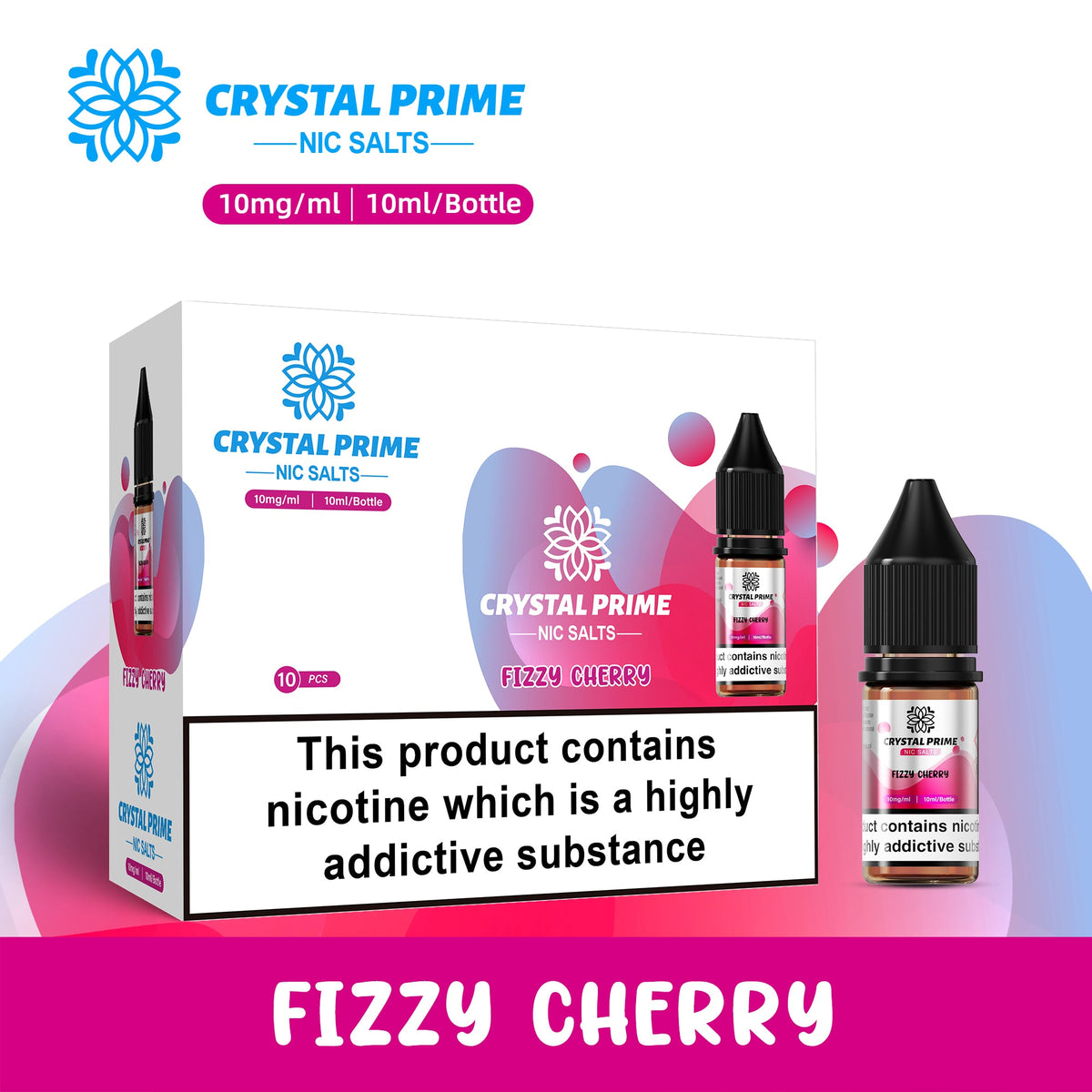 Buy Bulk Crystal Prime 7000 Nic Salts 10ml E - liquids (Box of 10) - Vape Wholesale Mcr