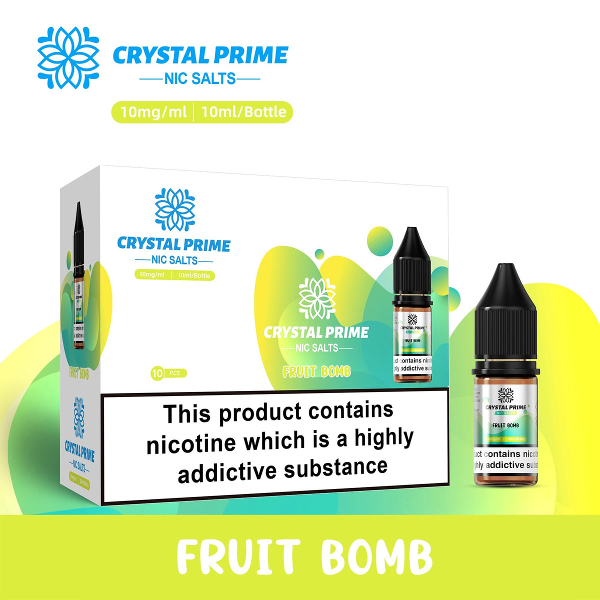 Buy Bulk Crystal Prime 7000 Nic Salts 10ml E - liquids (Box of 10) - Vape Wholesale Mcr