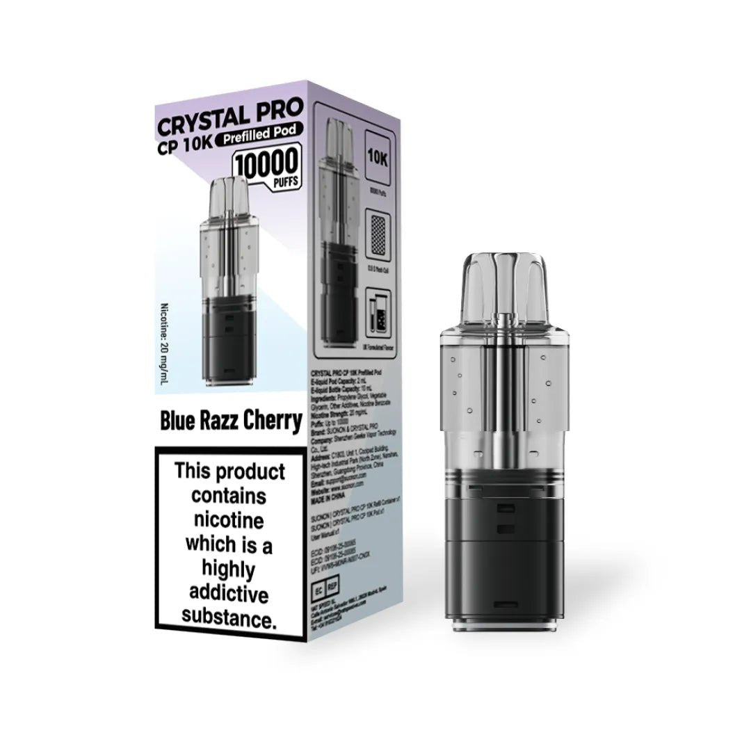 Buy Bulk Crystal Pro CP 10000 Puffs Prefilled Pods Pack of 5 - Vape Wholesale Mcr