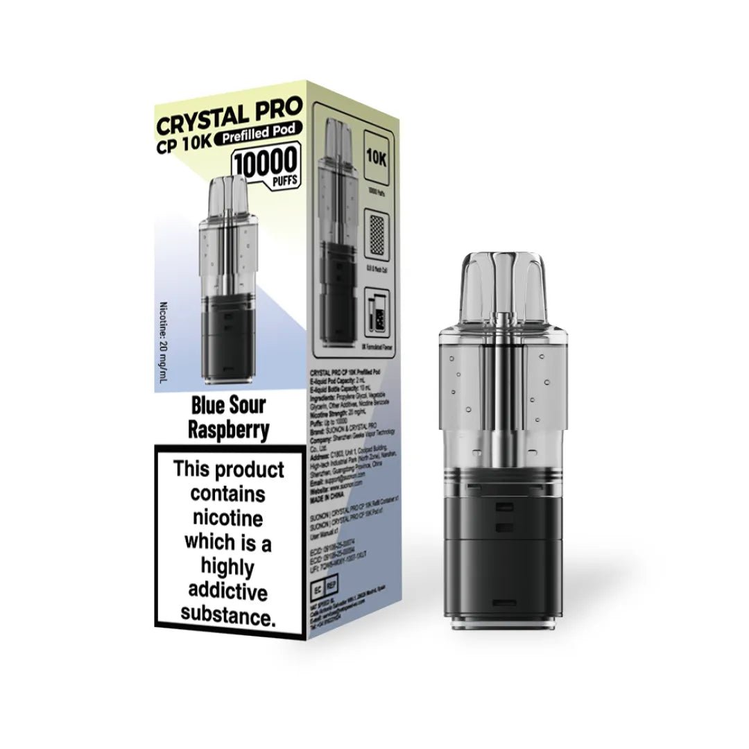 Buy Bulk Crystal Pro CP 10000 Puffs Prefilled Pods Pack of 5 - Vape Wholesale Mcr