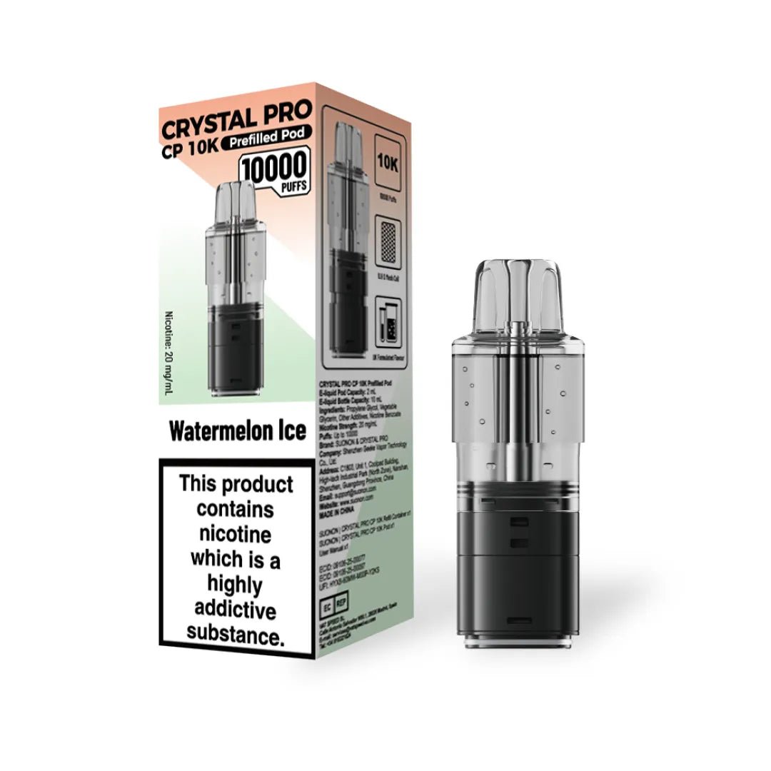 Buy Bulk Crystal Pro CP 10000 Puffs Prefilled Pods Pack of 5 - Vape Wholesale Mcr