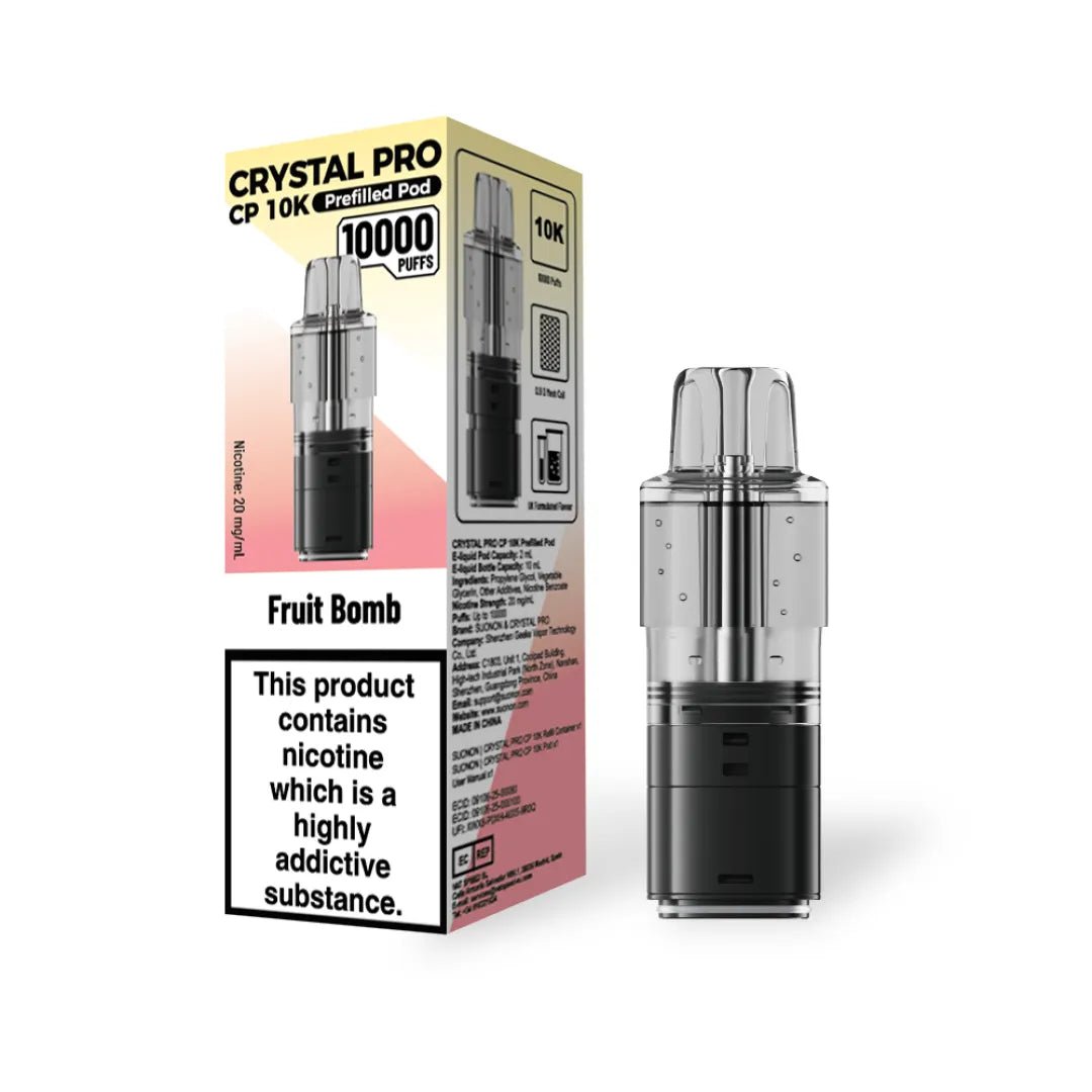 Buy Bulk Crystal Pro CP 10000 Puffs Prefilled Pods Pack of 5 - Vape Wholesale Mcr