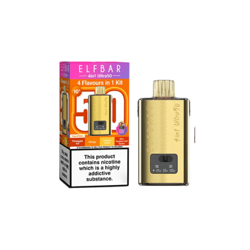 Buy Bulk Elf Bar 4 in 1 Ultra 50 Prefilled Pod Kit - Pack of 5 - Vape Wholesale Mcr