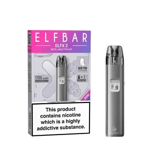 Buy Bulk ELFBAR ELFX 2.0 2ml Pod KIT Refillable Pod Starter Kit - Vape Wholesale Mcr
