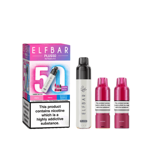 Buy Bulk Elfbar Plus50 Prefilled Vape Kit - Box of 5 - Vape Wholesale Mcr