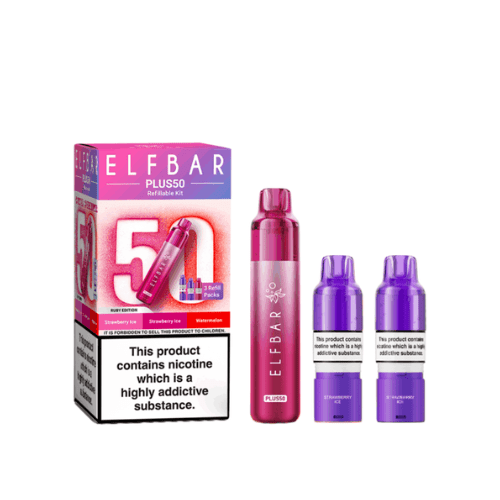 Buy Bulk Elfbar Plus50 Prefilled Vape Kit - Box of 5 - Vape Wholesale Mcr