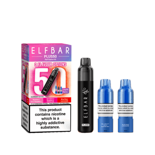 Buy Bulk Elfbar Plus50 Prefilled Vape Kit - Box of 5 - Vape Wholesale Mcr