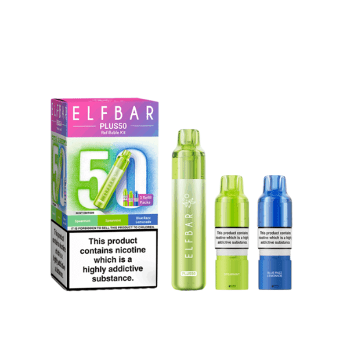 Buy Bulk Elfbar Plus50 Prefilled Vape Kit - Box of 5 - Vape Wholesale Mcr