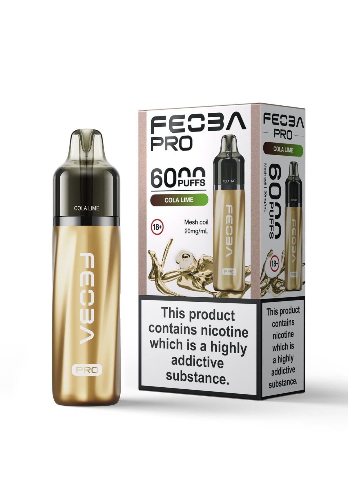Buy Bulk Feoba Pro 6000+ Disposbale Vape - Box of 5 - Vape Wholesale Mcr