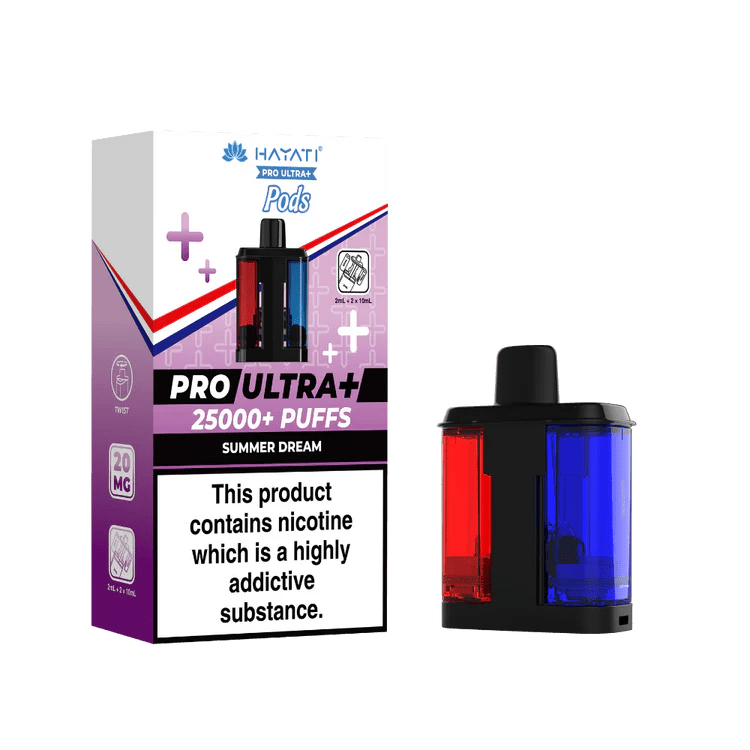 Buy Bulk Hayati Pro Ultra Plus 25000 Prefilled Pods - Pack of 5 (Ban Proof) - Vape Wholesale Mcr