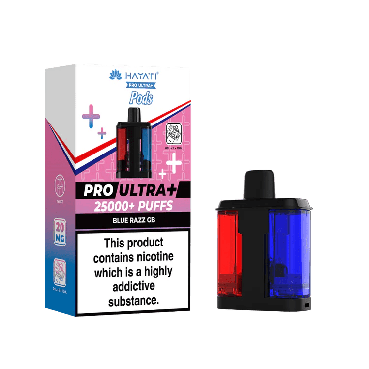 Buy Bulk Hayati Pro Ultra Plus 25000 Prefilled Pods - Pack of 5 (Ban Proof) - Vape Wholesale Mcr