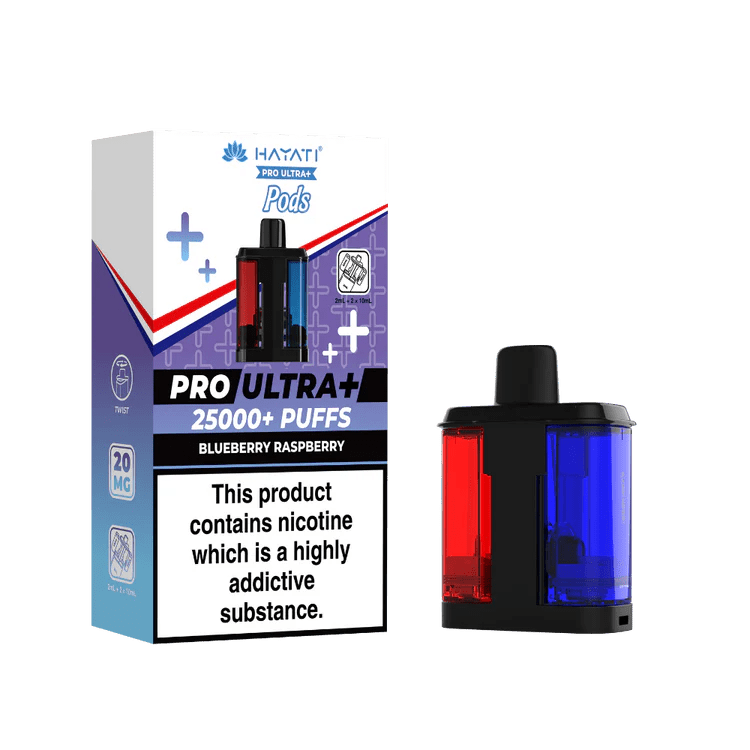 Buy Bulk Hayati Pro Ultra Plus 25000 Prefilled Pods - Pack of 5 (Ban Proof) - Vape Wholesale Mcr