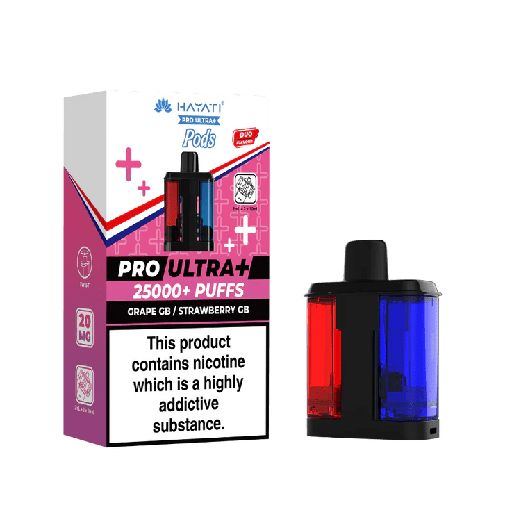 Buy Bulk Hayati Pro Ultra Plus 25000 Prefilled Pods - Pack of 5 (Ban Proof) - Vape Wholesale Mcr