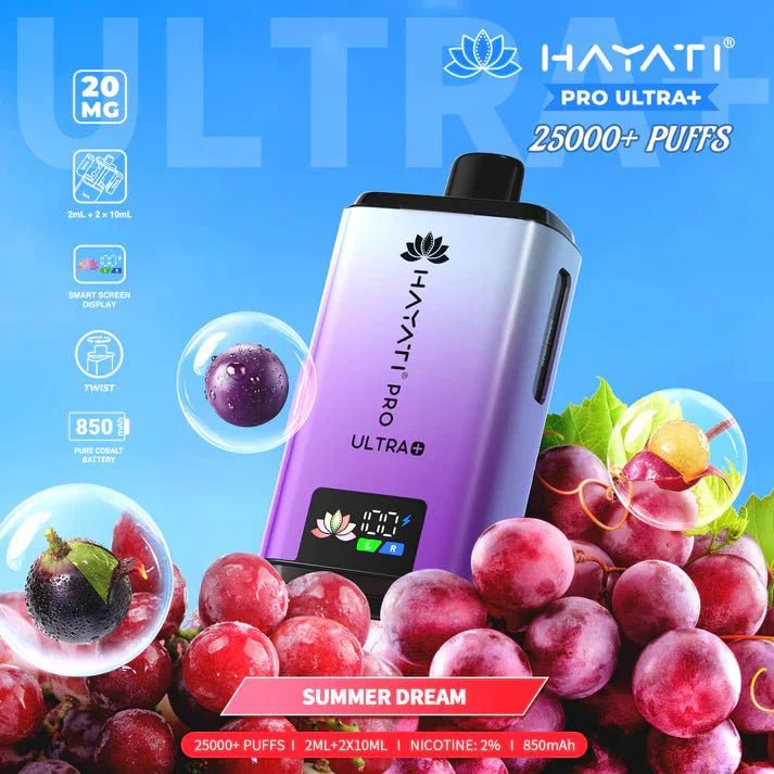Buy Bulk Hayati Pro Ultra Plus 25000 Prefilled Vape Kit Box of 5 - Vape Wholesale Mcr