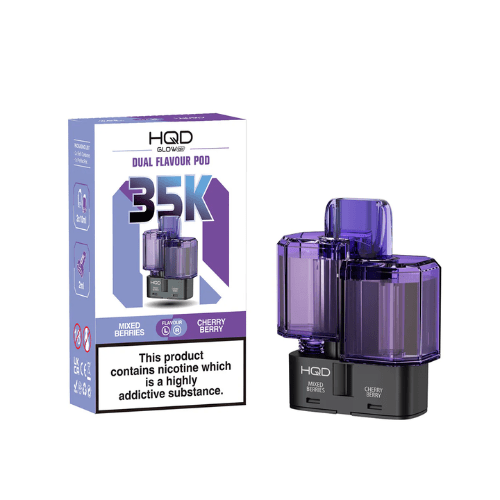Buy Bulk HQD Glow Air 35K Refill Pods (Pack of 5) - Vape Wholesale Mcr
