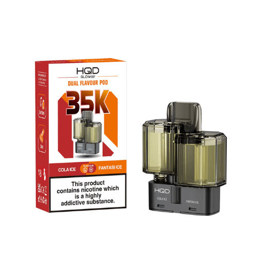Buy Bulk HQD Glow Air 35K Refill Pods (Pack of 5) - Vape Wholesale Mcr
