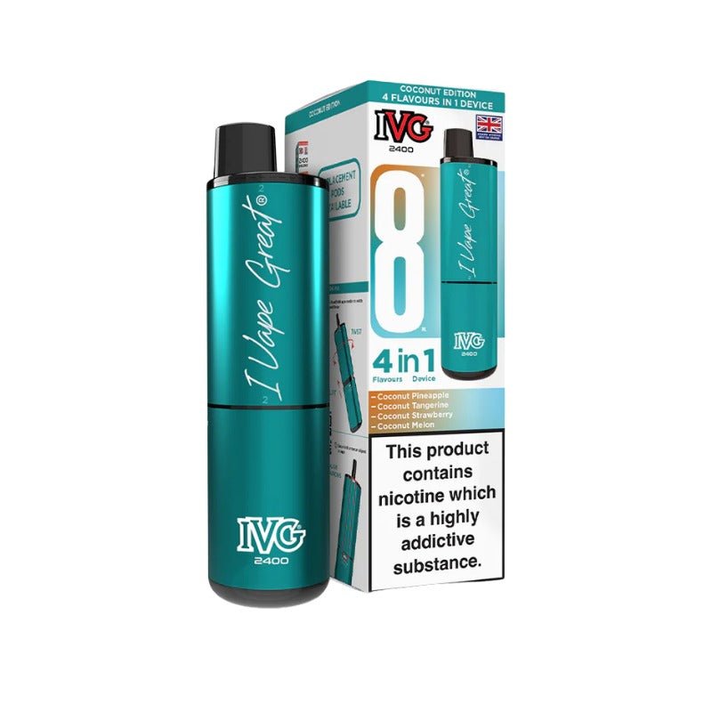 Buy Bulk IVG 2400 Prefilled Pod Kit - Box of 5 (Ban Proof) - Vape Wholesale Mcr