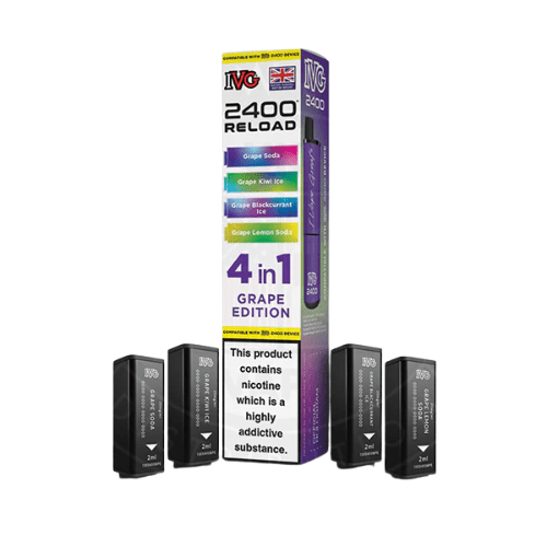 Buy Bulk IVG 2400 Reload 4in1 Prefilled Pods - pack of 10 - Vape Wholesale Mcr