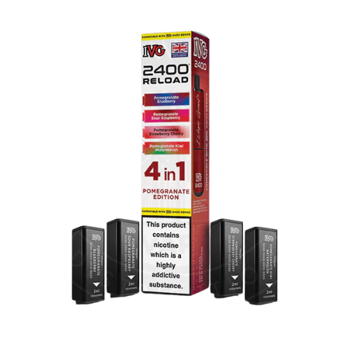 Buy Bulk IVG 2400 Reload 4in1 Prefilled Pods - pack of 10 - Vape Wholesale Mcr