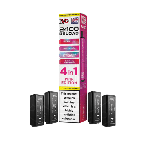 Buy Bulk IVG 2400 Reload 4in1 Prefilled Pods - pack of 10 - Vape Wholesale Mcr