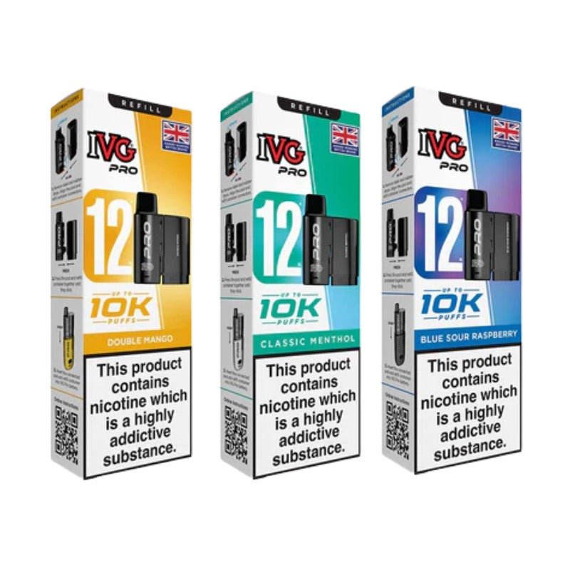 Buy Bulk IVG Pro 12 Prefilled Pods - Pack of 5 (Ban Proof) - Vape Wholesale Mcr