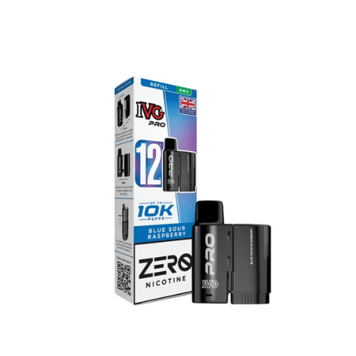 Buy Bulk IVG PRO 12 Refill Pod 2ml ZERO NICOTINE - Pack of 5 - Vape Wholesale Mcr